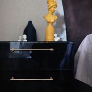 kitchen drawer handles Twilight Beach solid brushed brass gallery detail image
