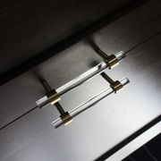 Paris Acrylic & Brass Drawer Pull Handles gallery detail image
