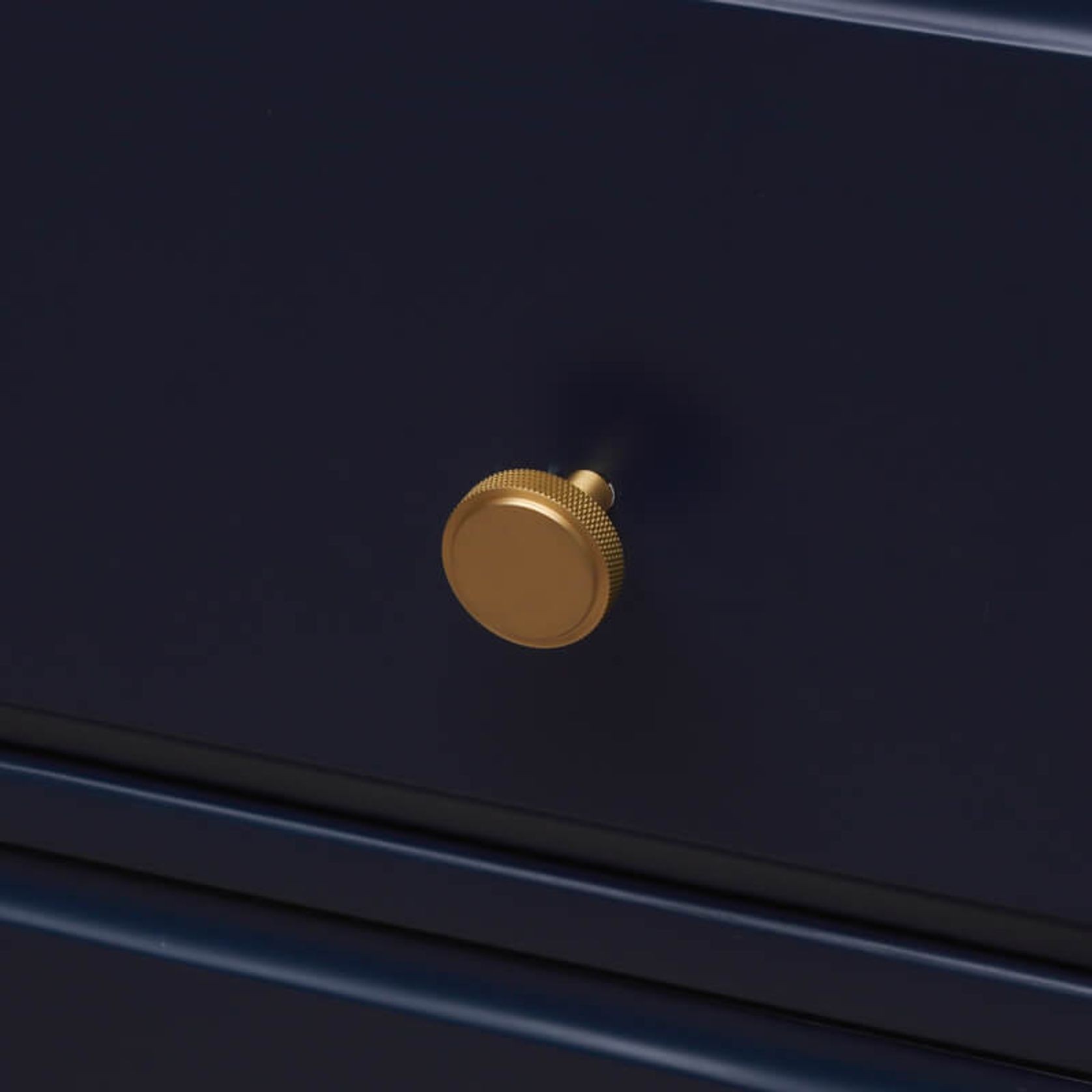 Round Knurled Solid Brass  Drawer Knobs gallery detail image
