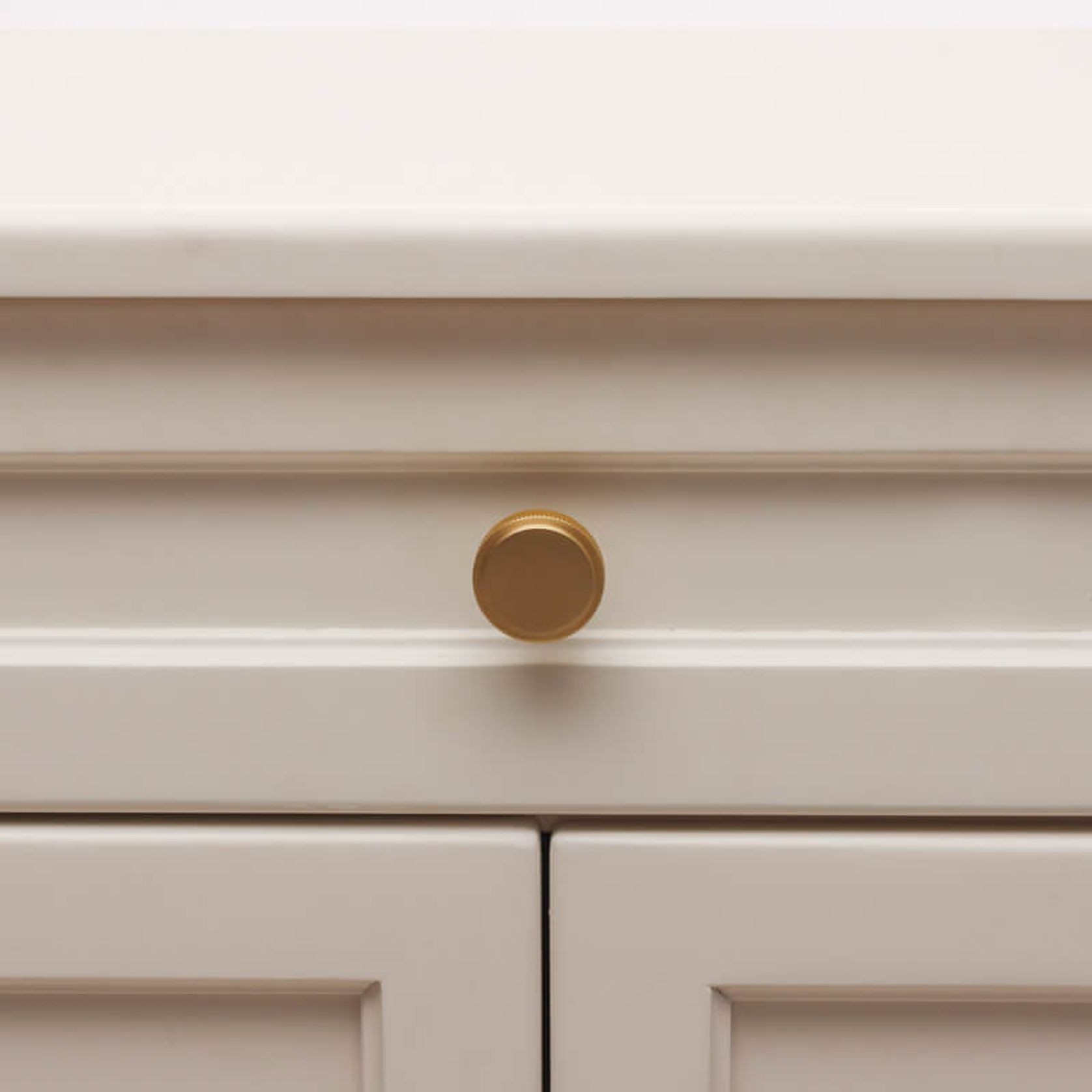Round Knurled Solid Brass  Drawer Knobs gallery detail image