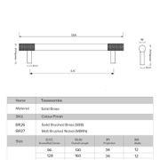 Toowoomba Knurled End T-Bar Cabinet Handles gallery detail image