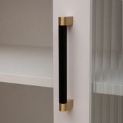 Vaucluse Black and Brass Drawer Handles gallery detail image
