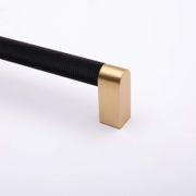 Vaucluse Black and Brass Drawer Handles gallery detail image