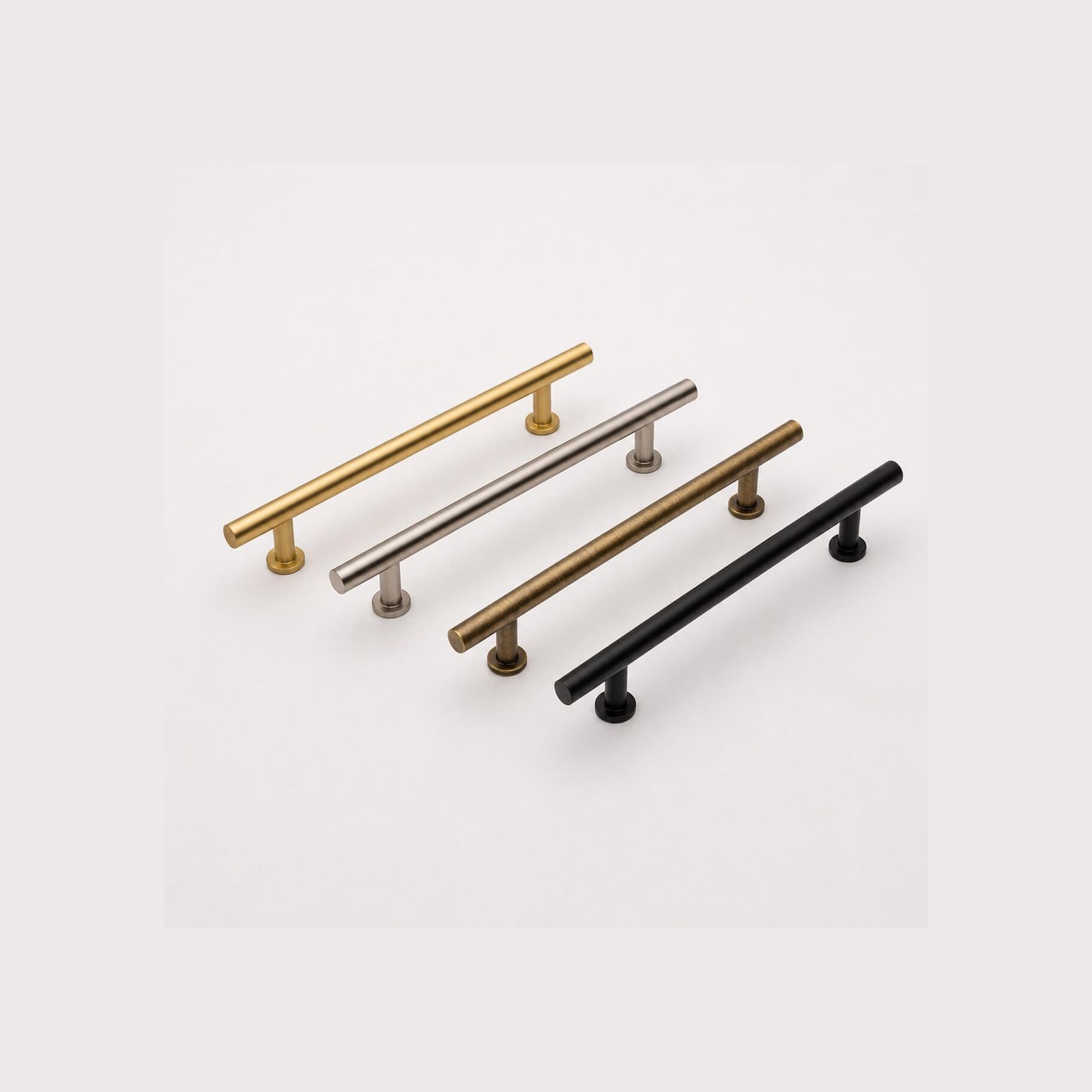 Brass kitchen drawer handles Point Piper gallery detail image