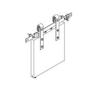 Brio Open Bar Rail Timber 80 For Top Hung Straight Sliding Panels - Available in Various Sizes and Finishes gallery detail image