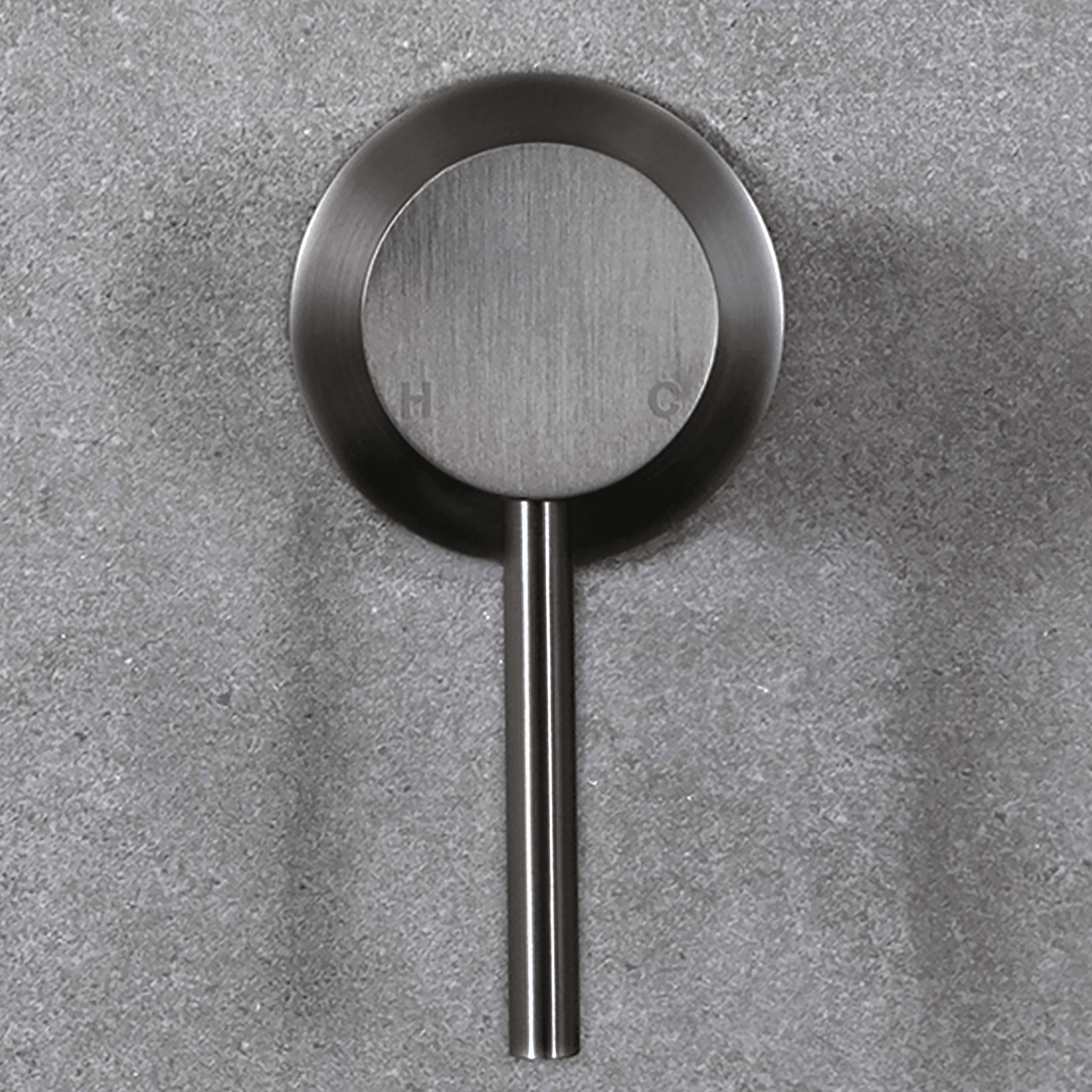 Mira Brushed Gunmetal Wall Mixer gallery detail image