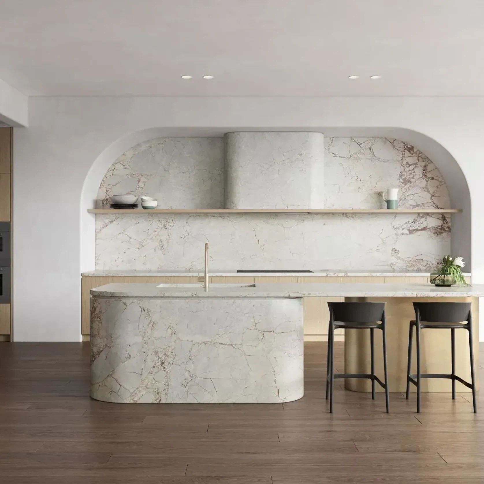 Bulohari Pink Marble Benchtop gallery detail image