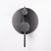 Mira Brushed Gunmetal Wall Mixer Divertor Plate gallery detail image