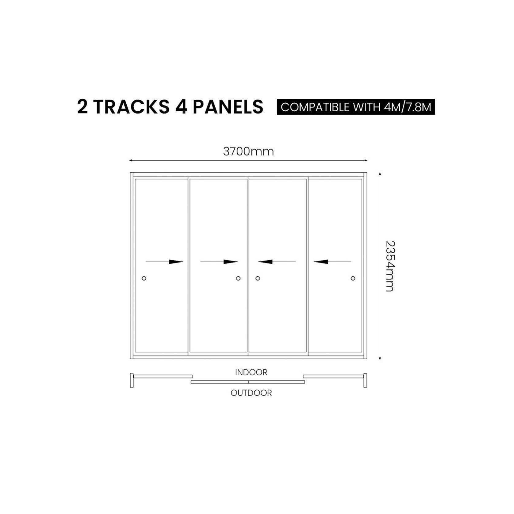 Glass Sliding Door For Baltic Freestanding Pergola gallery detail image