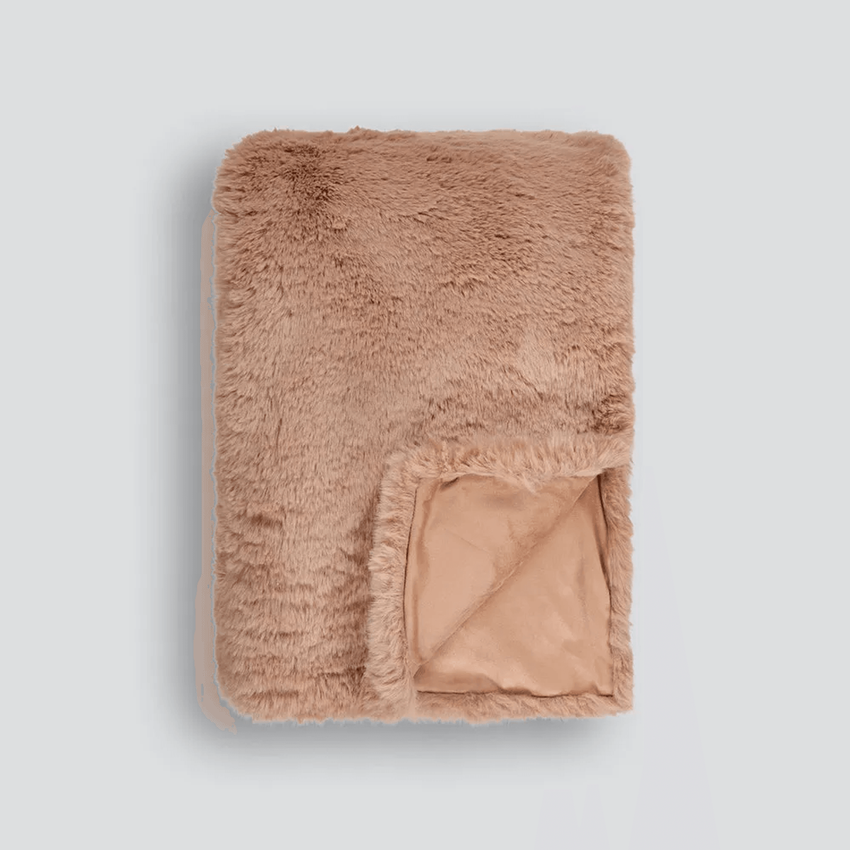 Pele Faux Fur Throw - Toasted Coconut | Baya gallery detail image