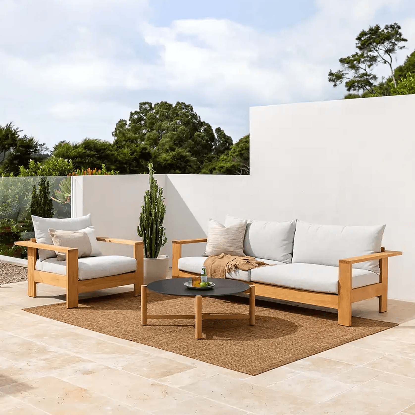 Baya Noumea Floor Rug - Teak | Indoor or Outdoor gallery detail image