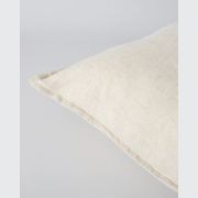 Baya Cassia Handwoven 100% Linen Cushion - Almond | Square gallery detail image