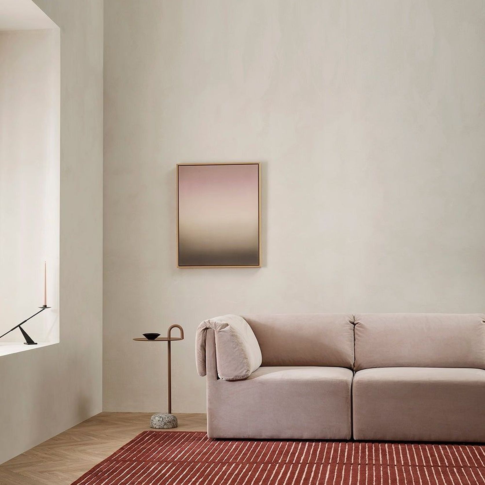 Baya Marlow NZ Wool Floor Rug - Wine gallery detail image