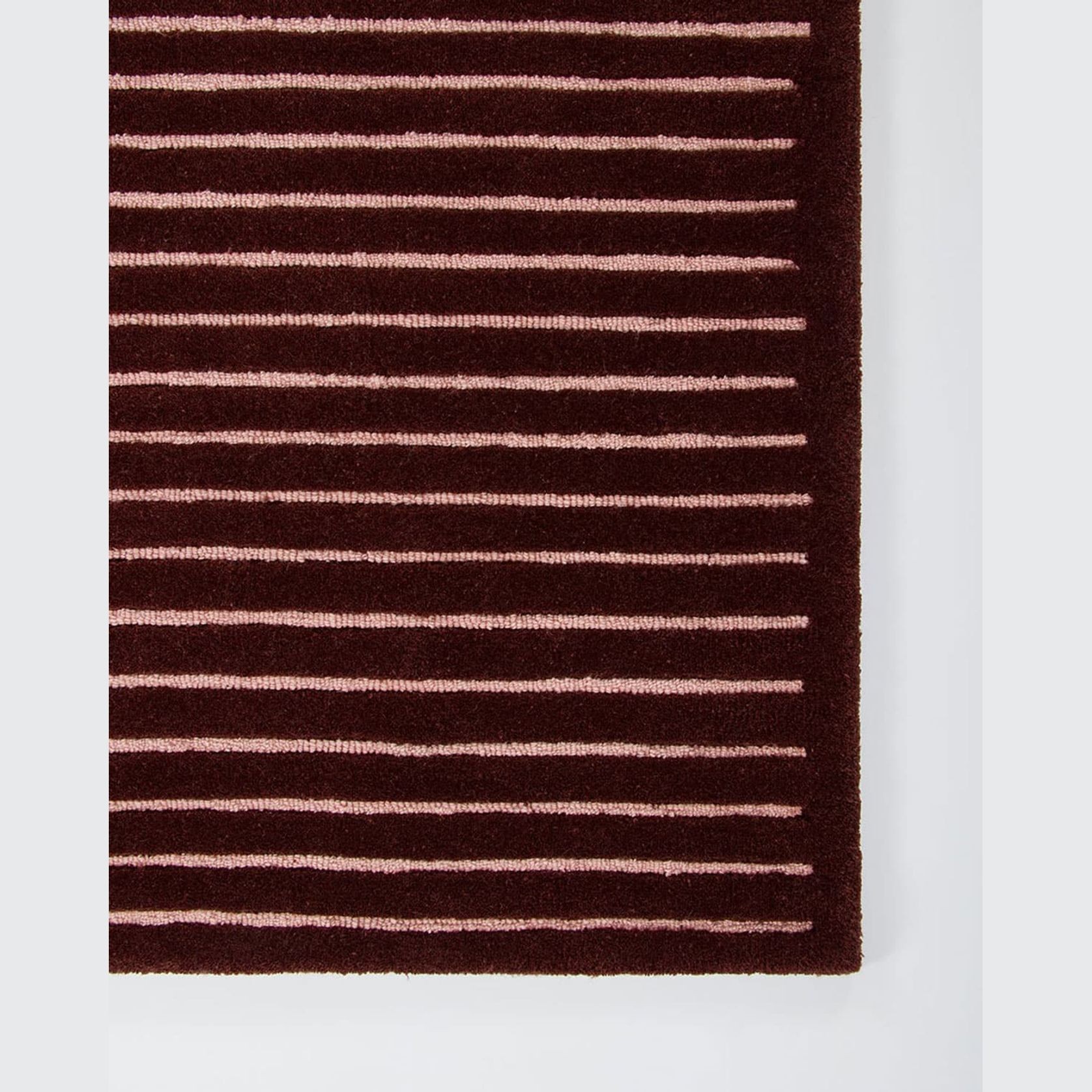 Baya Marlow NZ Wool Floor Rug - Wine gallery detail image