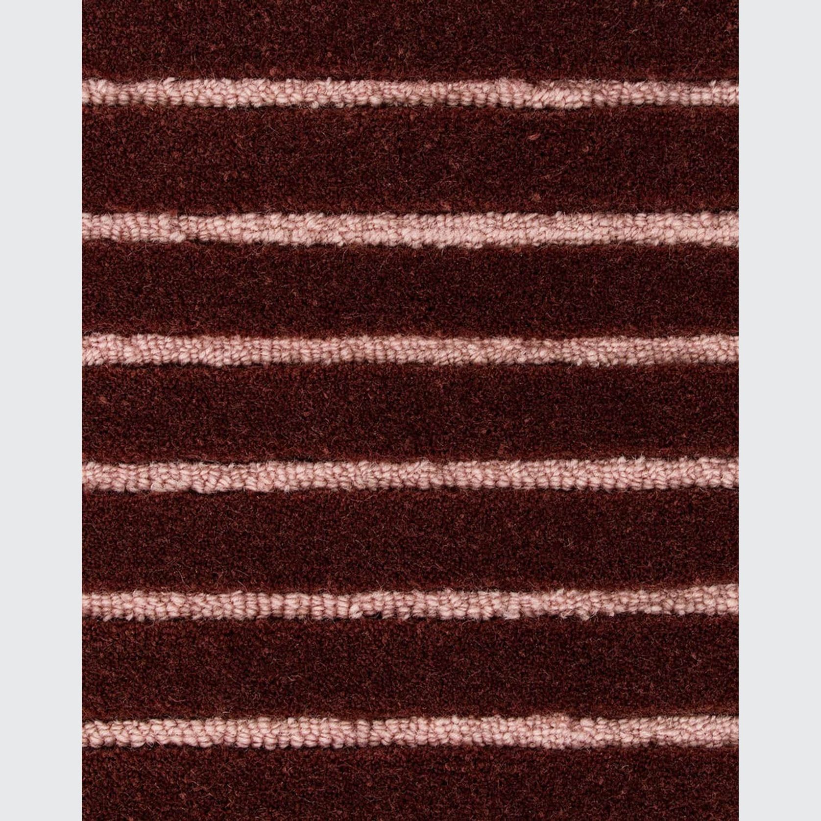 Baya Marlow NZ Wool Floor Rug - Wine gallery detail image