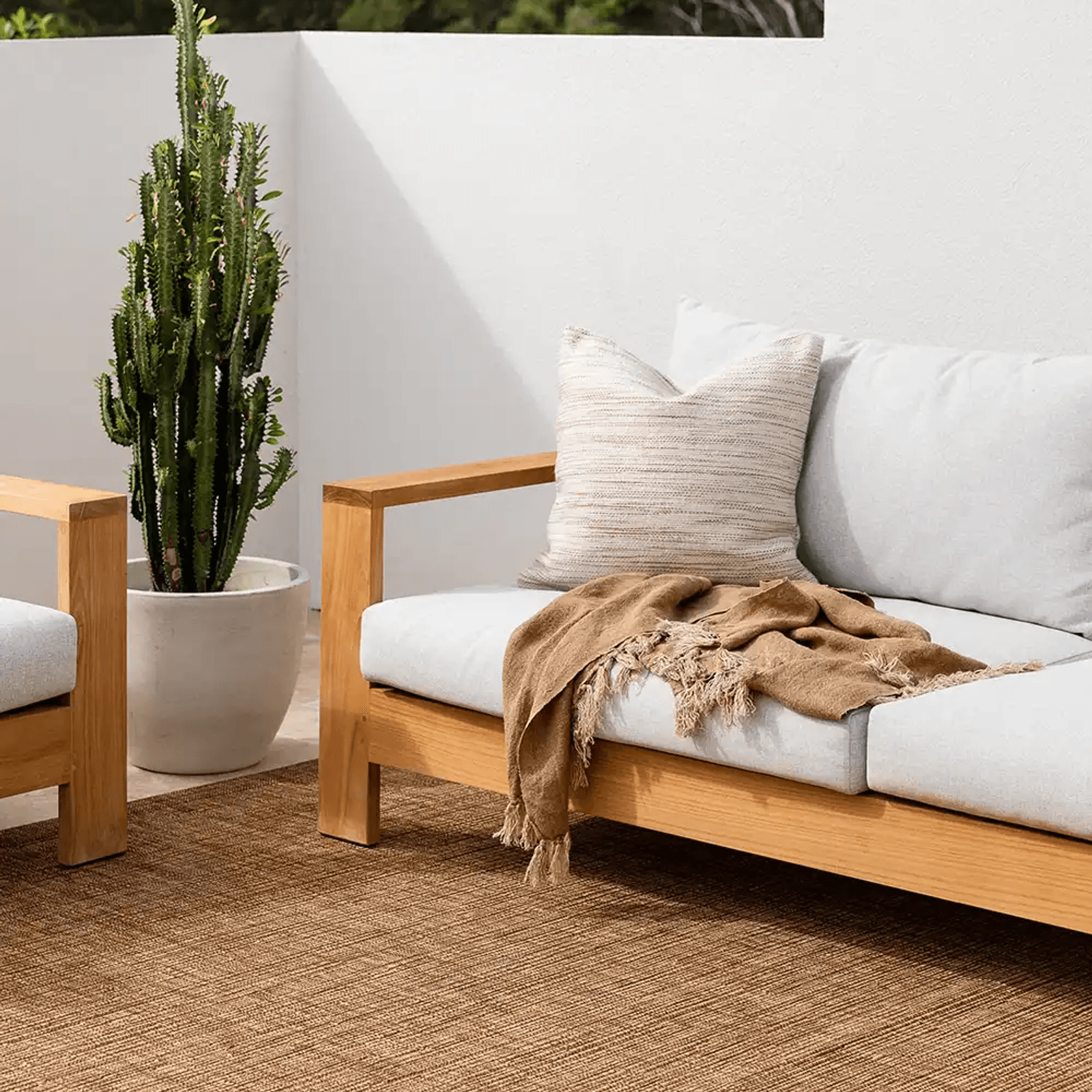 Baya Noumea Floor Rug - Teak | Indoor or Outdoor gallery detail image