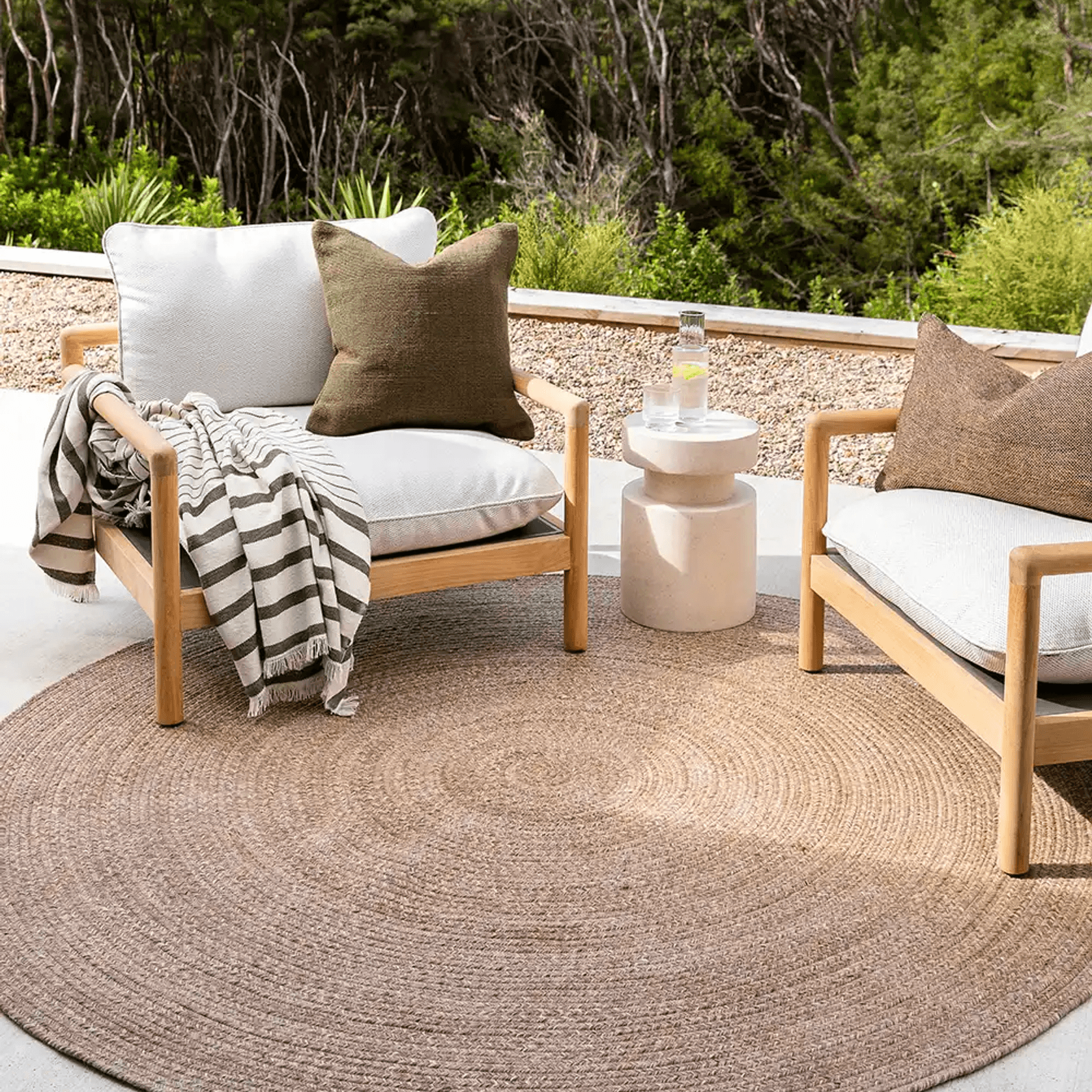 Baya Mornington Outdoor Rug - Teak | Recycled PET Fibre gallery detail image