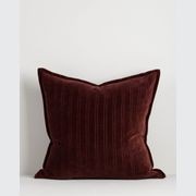 Baya Stria Cushion - Merlot gallery detail image