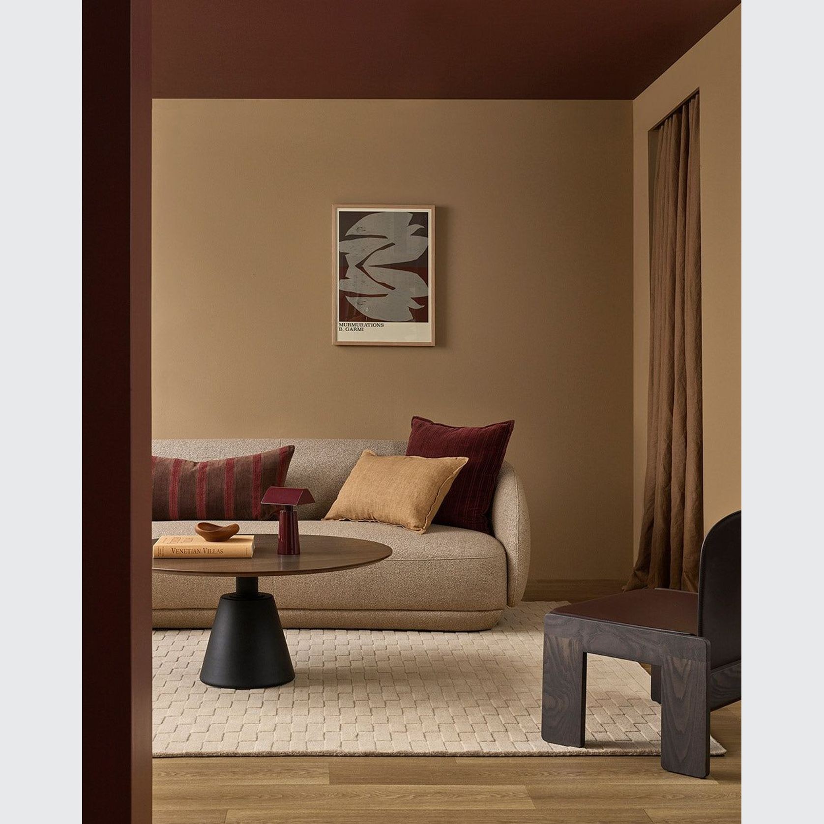 Baya Stria Cushion - Merlot gallery detail image