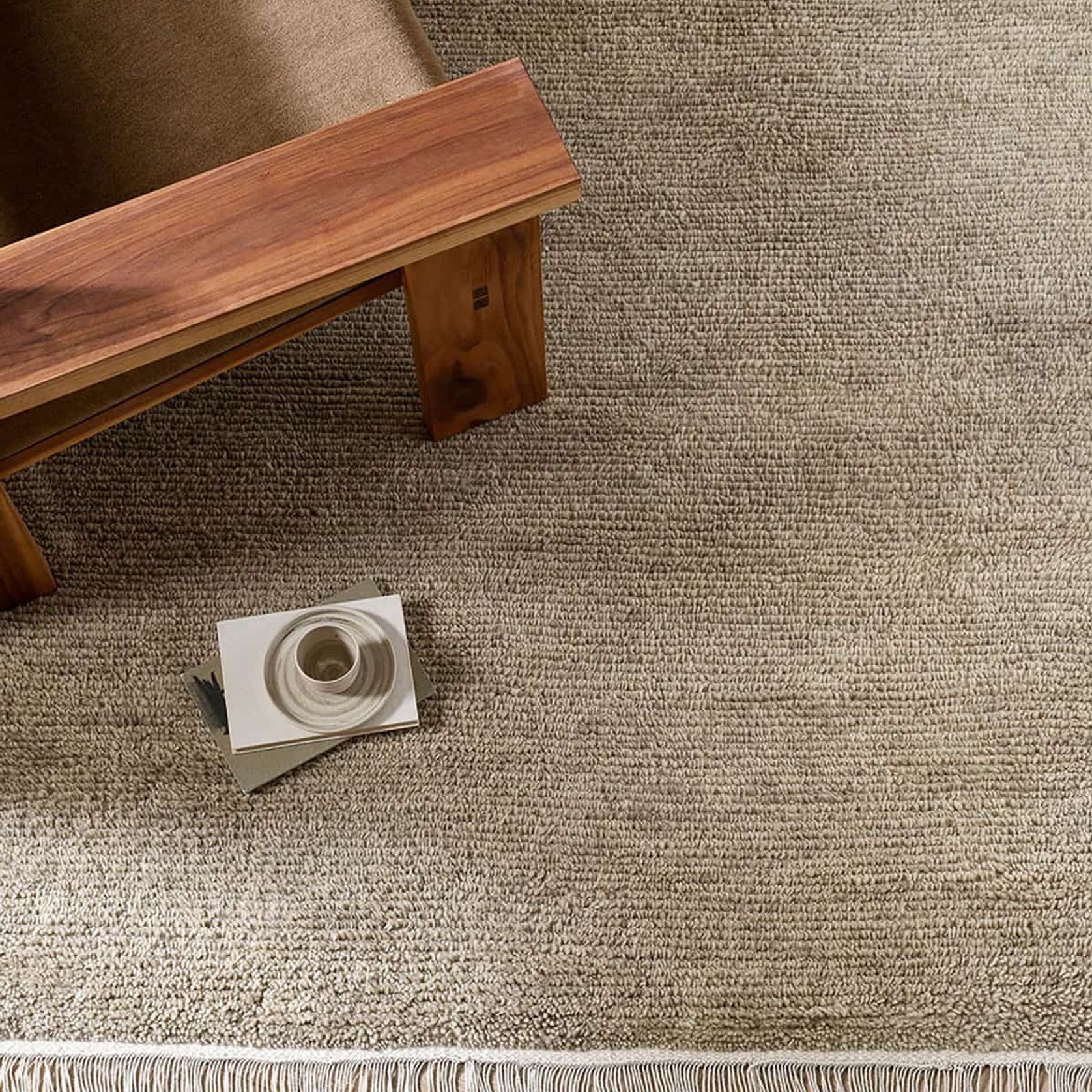 Baya Tanami NZ Wool Floor Rug - Fossil gallery detail image