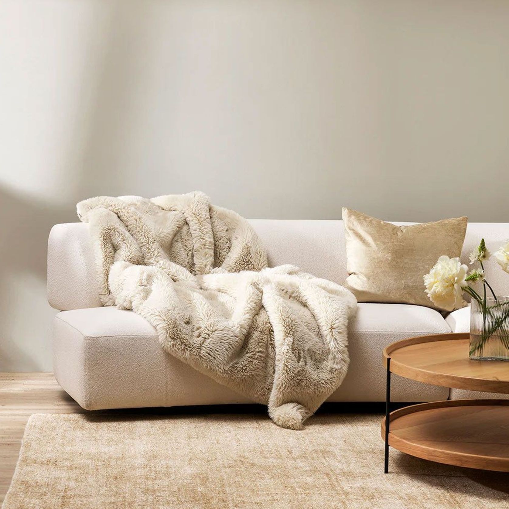 Baya Belverde Floor Rug - Sand gallery detail image