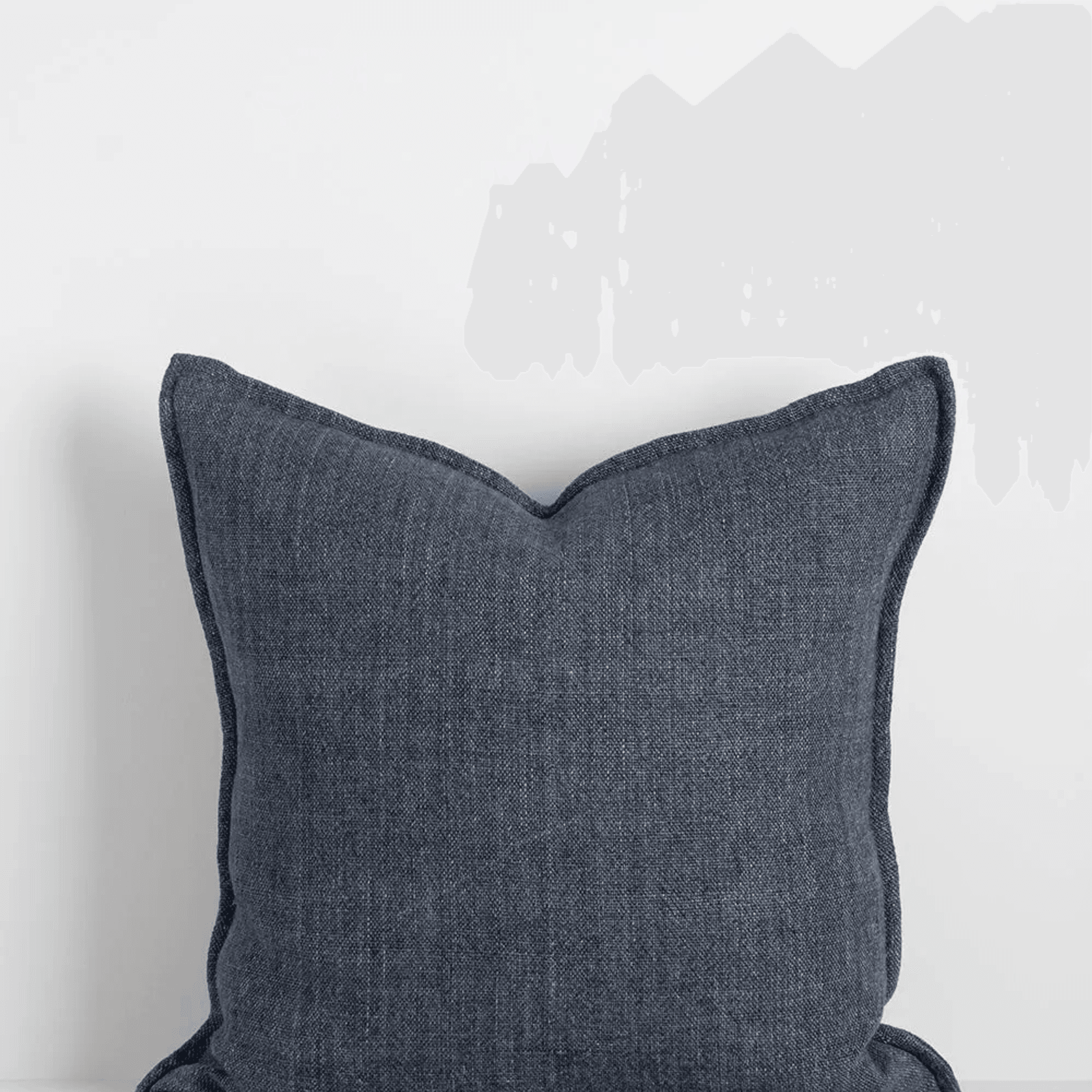 Baya Flaxmill Handwoven Linen Cushion - Thunder gallery detail image