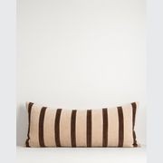 Baya Huxley Cushion -  Natural/Chocolate gallery detail image