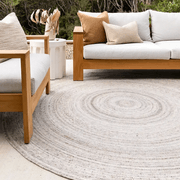 Baya Palm Cove Round Rug - Sand | Indoor or Outdoor gallery detail image