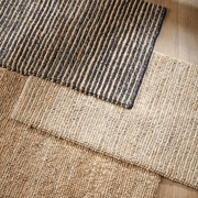 Baya Lima Entrance Mat - Charcoal/Natural | 50% Wool, 50% Jute gallery detail image