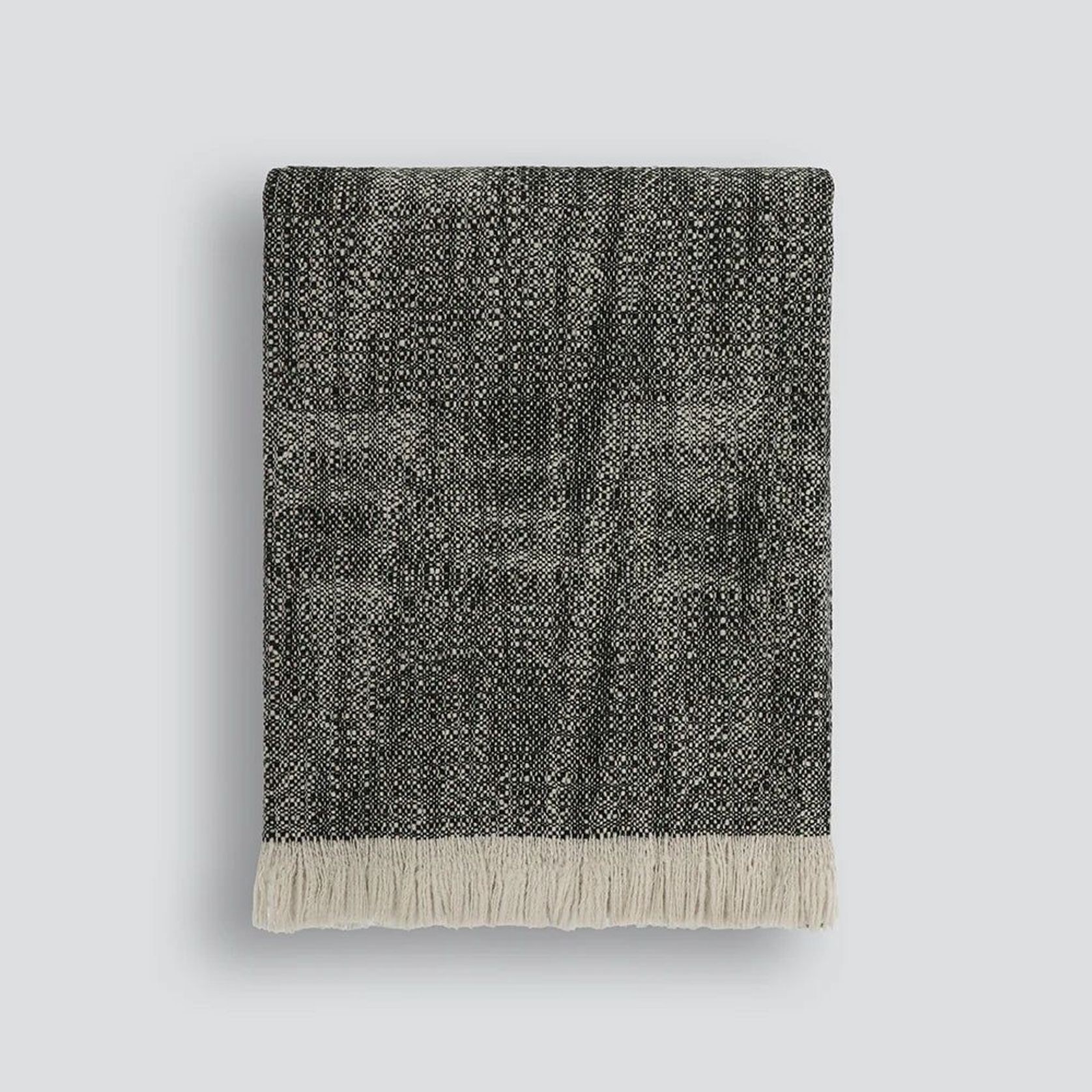 Baya Perendale Throw - Black | 100% Wool gallery detail image