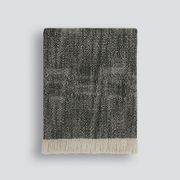 Baya Perendale Throw - Black | 100% Wool gallery detail image