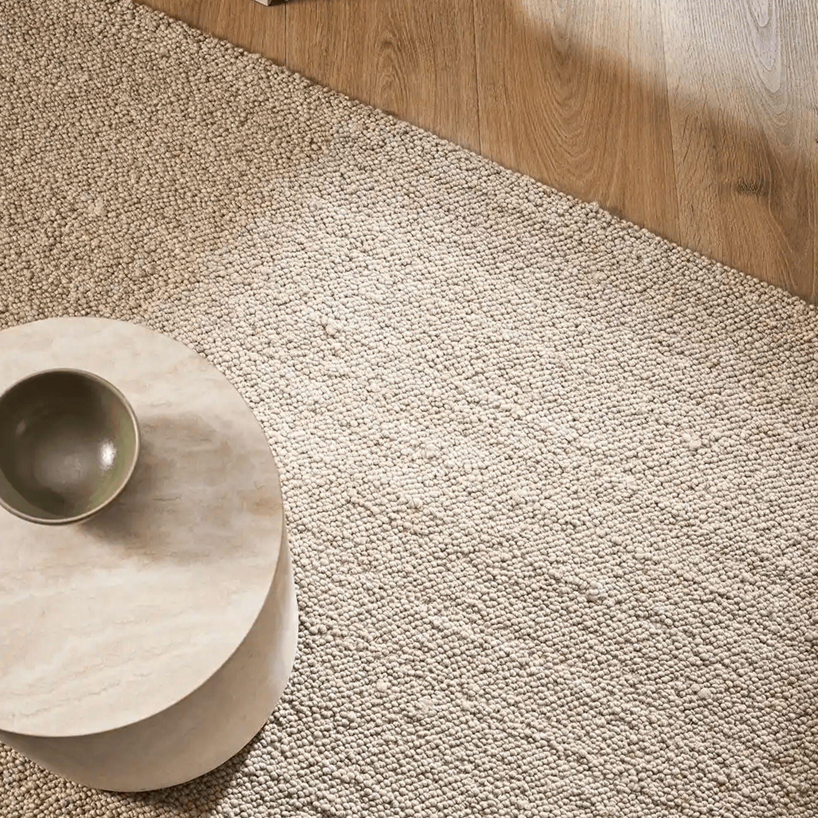 Baya Mt Somers Handwoven 100% Wool Rug - Fawn gallery detail image