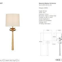 Aerin Beaumont Medium Tail Sconce gallery detail image