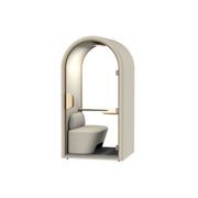 DUKE Single Seater Acoustic Office Silent Booth Pod - Beige gallery detail image
