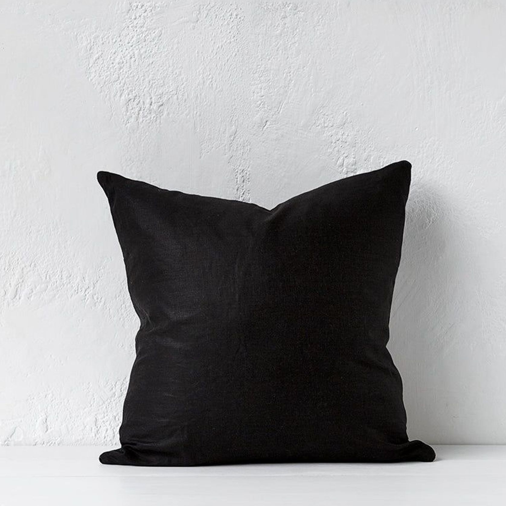 Berba Cushion / Feather Inner / Black gallery detail image