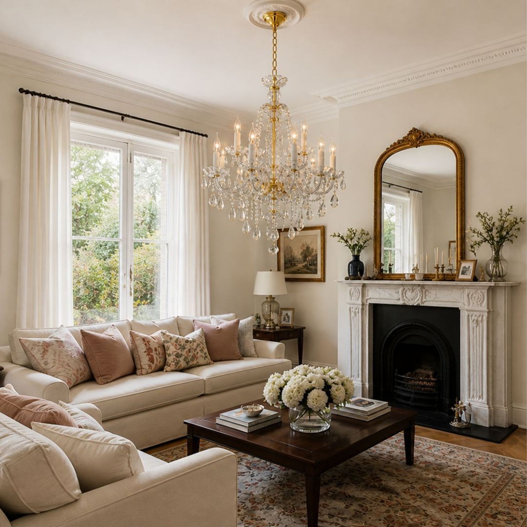 Bohemian Brilliance 12 Arm Crystal Chandelier- Gold gallery detail image