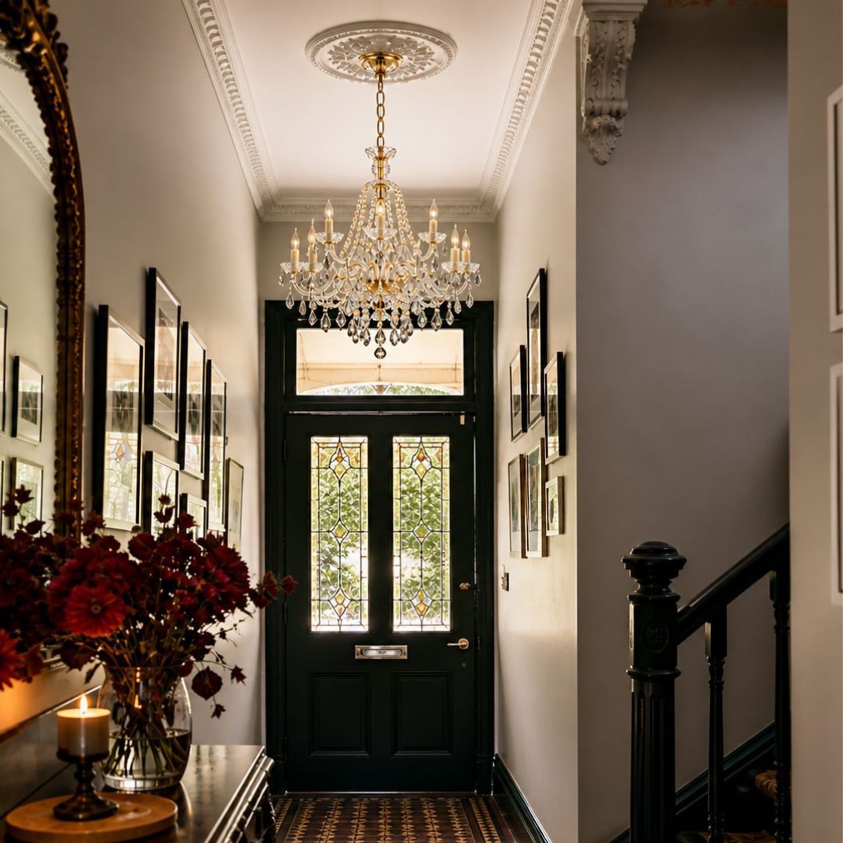 Bohemian Brilliance 15 Arm Crystal Chandelier- Gold gallery detail image