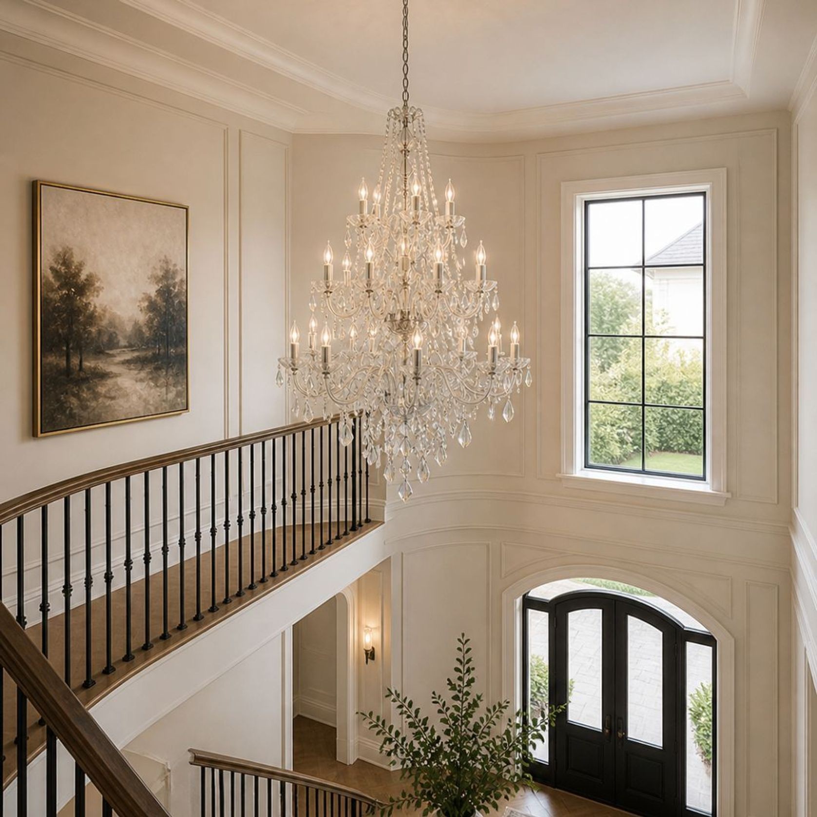 Bohemian Elegance 25 Light Crystal Chandelier- Chrome gallery detail image