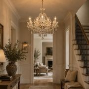 Bohemian Prague 8 Arm Crystal Chandelier - Brass Fixtures gallery detail image