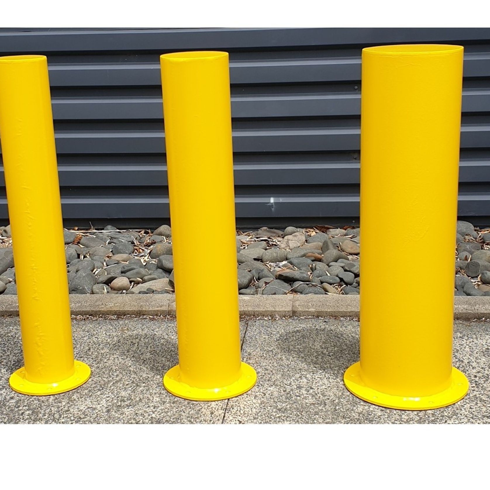 Fixed Bollard with Base Plate Traffic Yellow - Various gallery detail image