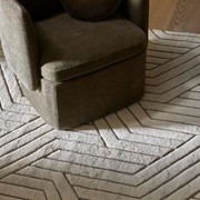 Soren Liv Bower Criss Cross Rug - Ivory | 100% Wool gallery detail image