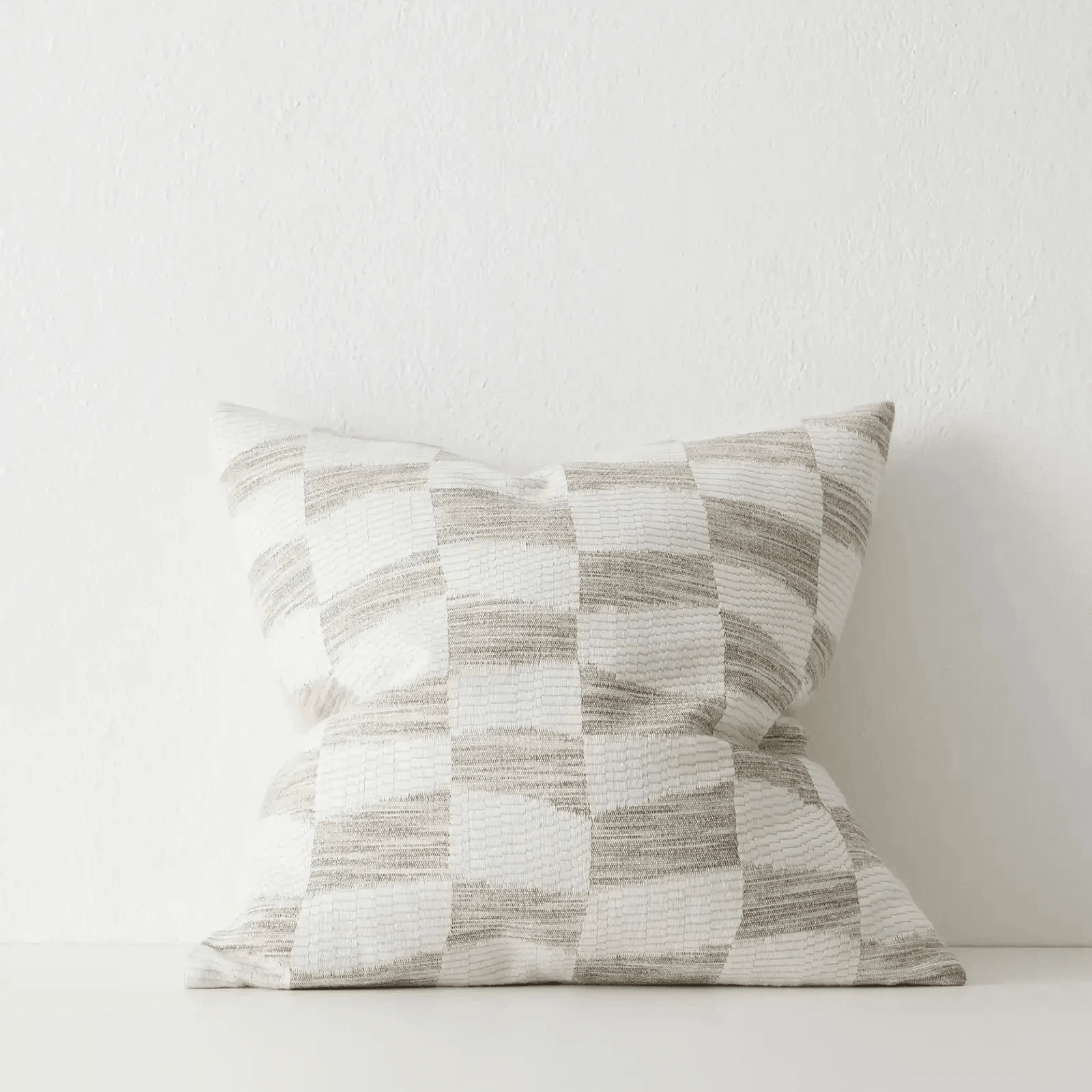 Weave Home Senso Cushion -Earth | Woven Check gallery detail image