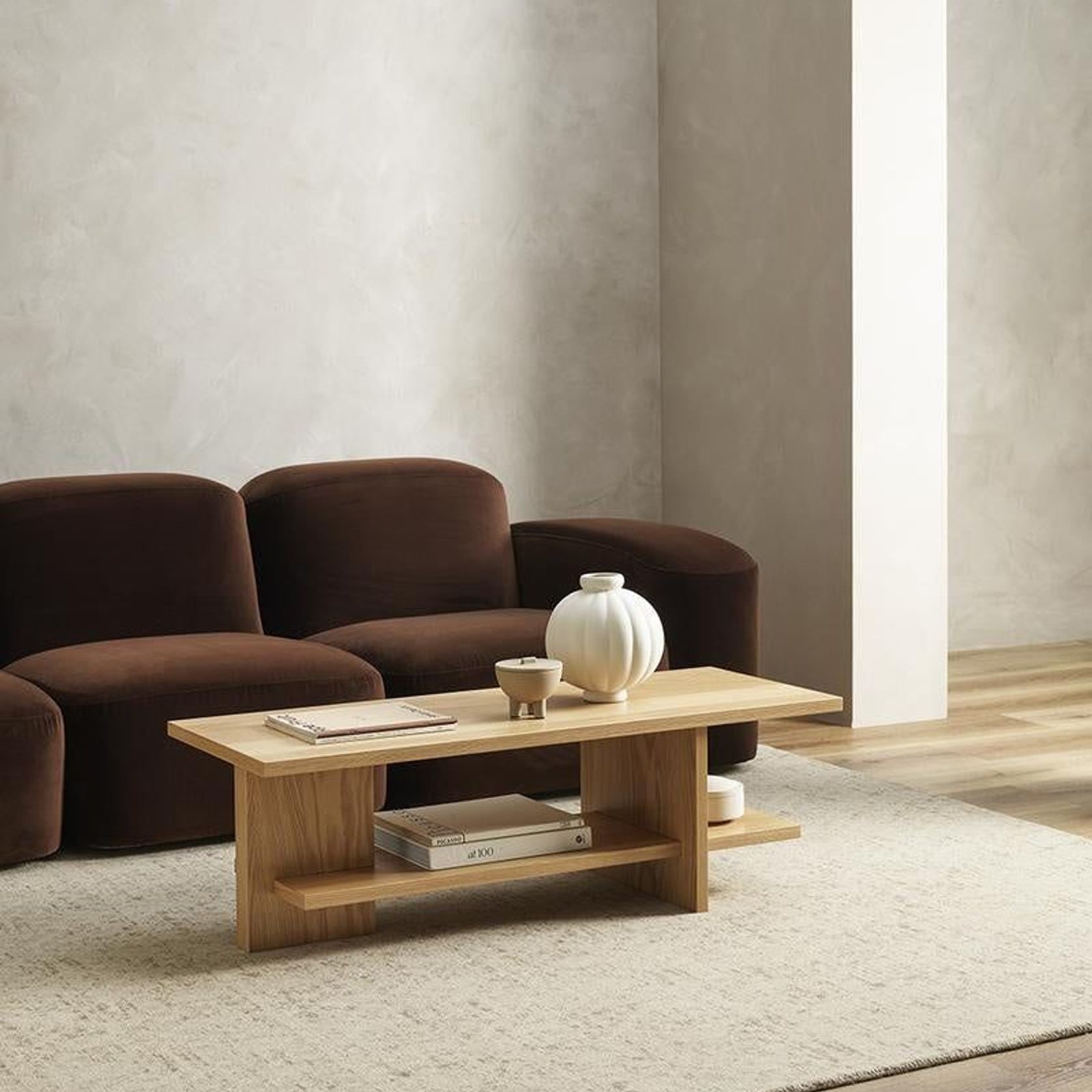 Baya Cadence 100% Wool Floor Rug - Camel gallery detail image