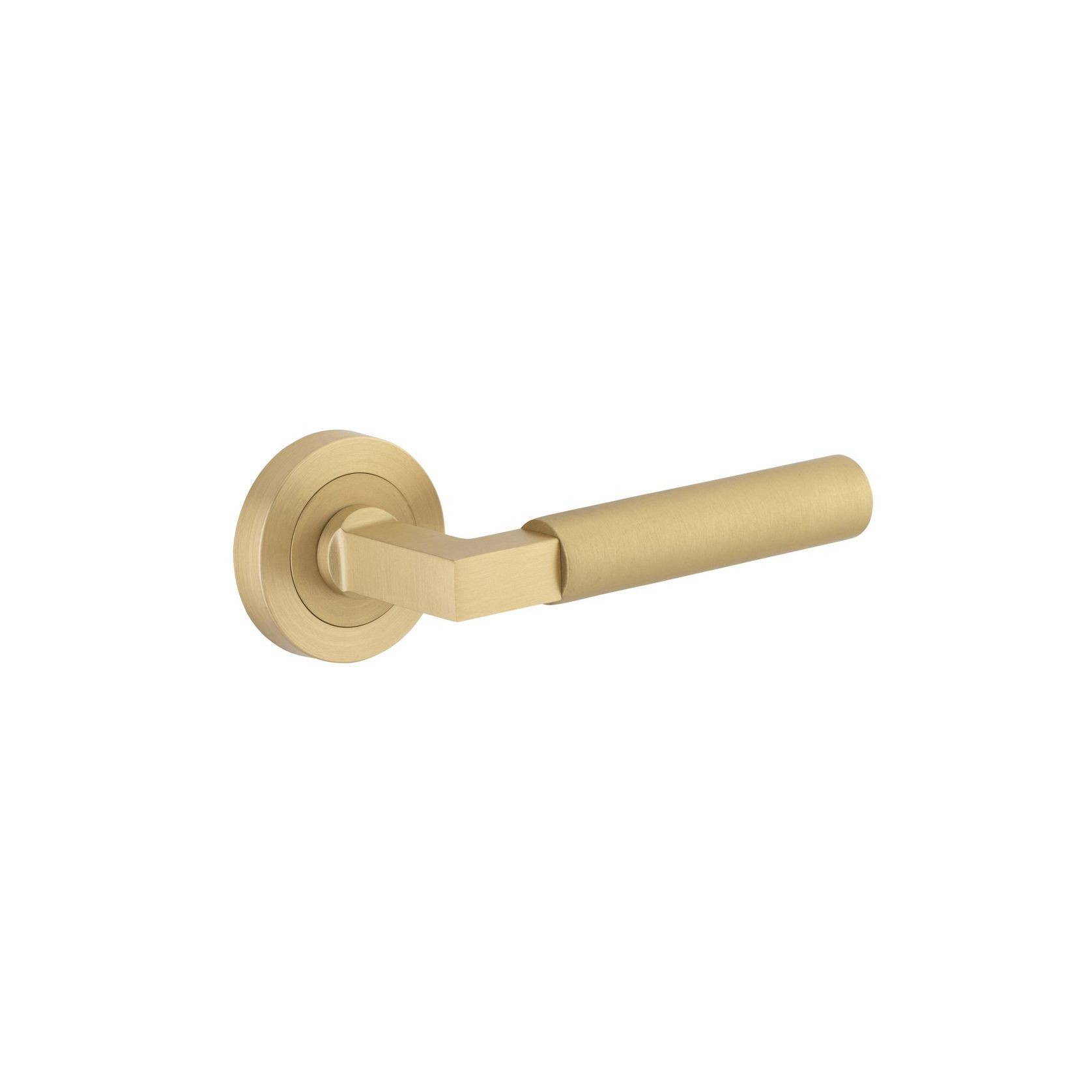 Iver Berlin Door Lever Handle on Round Rose Passage gallery detail image