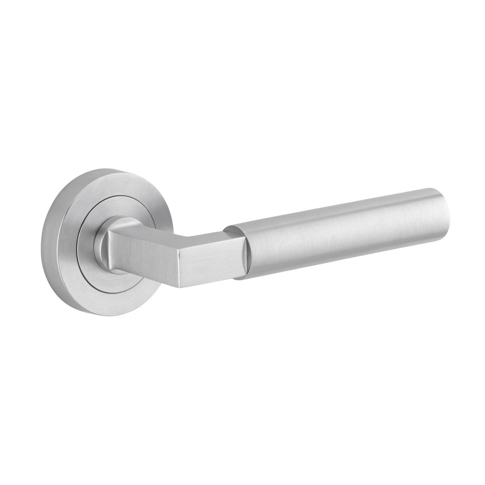 Iver Berlin Door Lever Handle on Round Rose Passage gallery detail image