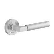 Iver Berlin Door Lever Handle on Round Rose Passage gallery detail image