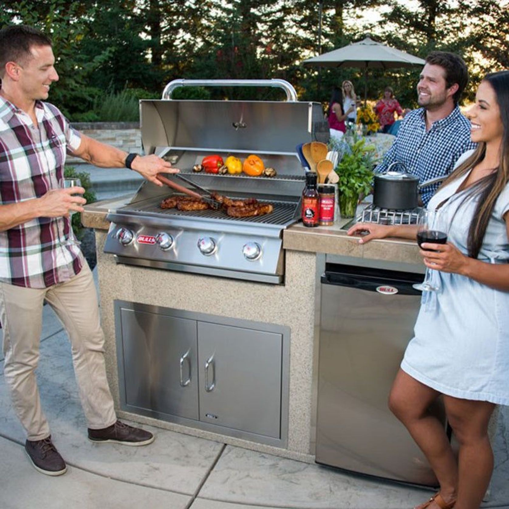 Bull Outlaw 76cm Drop In Grill - Head Only gallery detail image