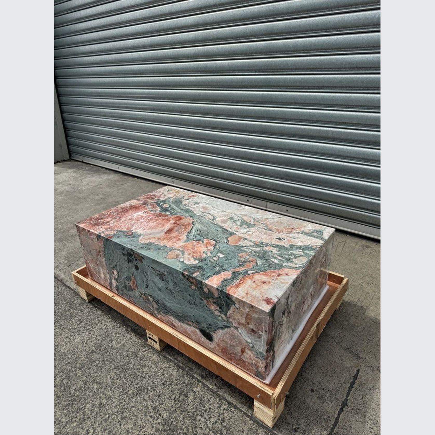 Block Coffee Table - Seasonal Pink Marble - Small | Natural Stone Co. gallery detail image