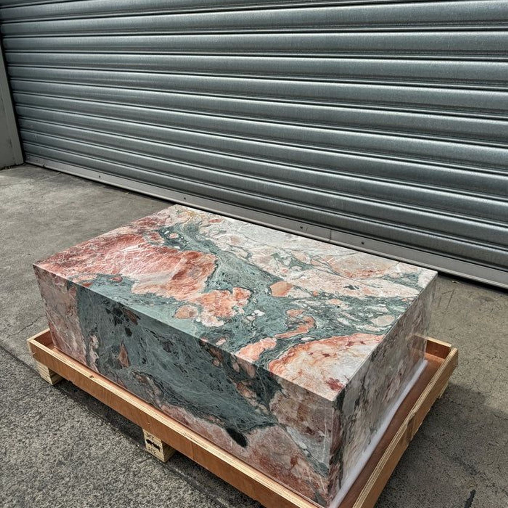 Block Coffee Table - Seasonal Pink Marble - Small | Natural Stone Co. gallery detail image