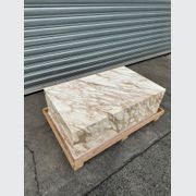 Block Coffee Table - New Gold Calacatta | Natural Stone Co. gallery detail image